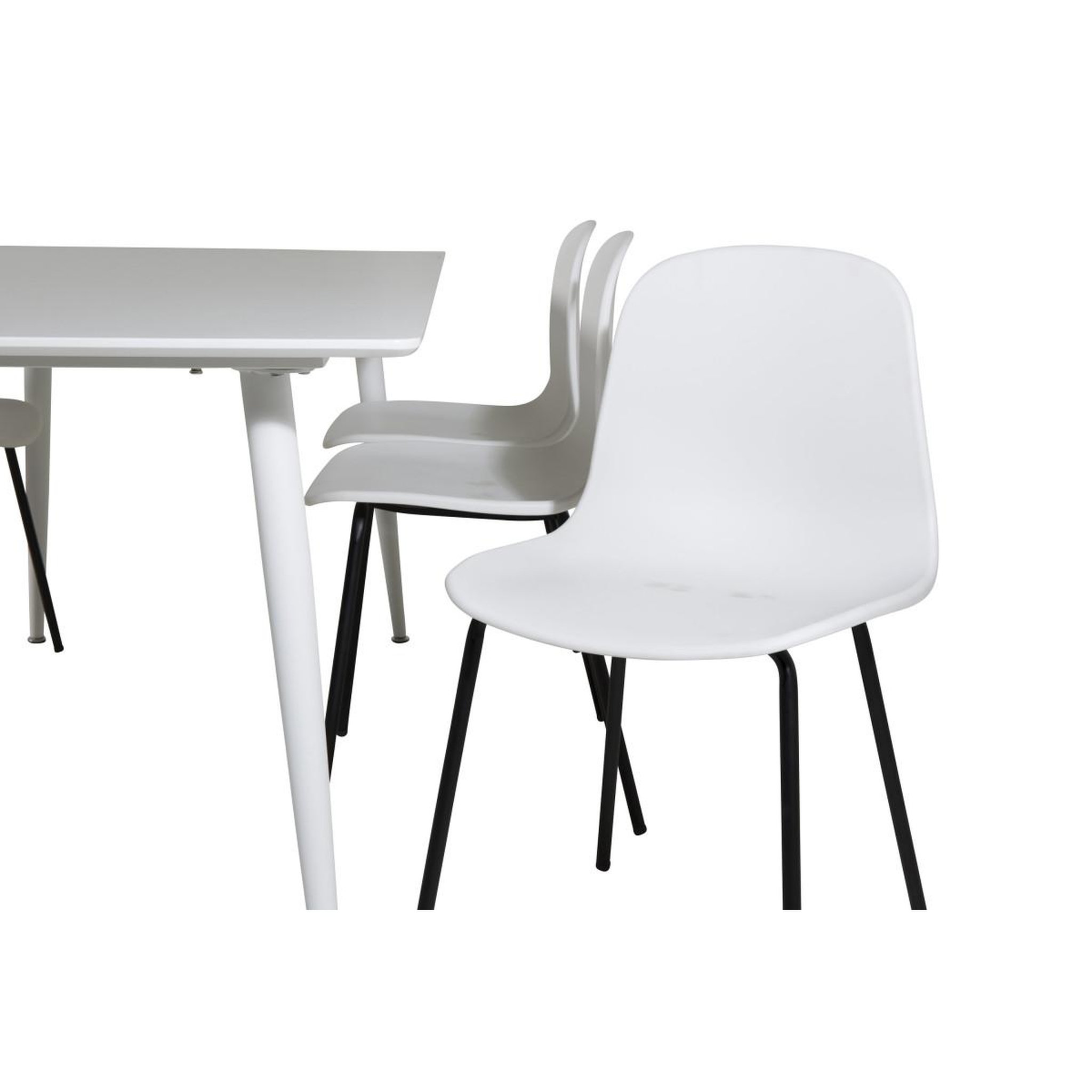 Voir la diapositive 3 : Paris Prix Ensemble table à manger & 6 chaises  polar & artic  180cm blanc