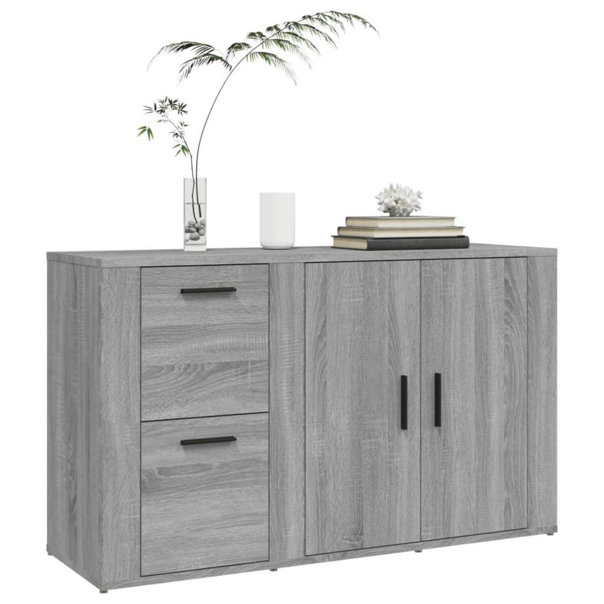 VIDAXL Buffet Sonoma gris 100x33x59,5 cm Bois d'ingenierie