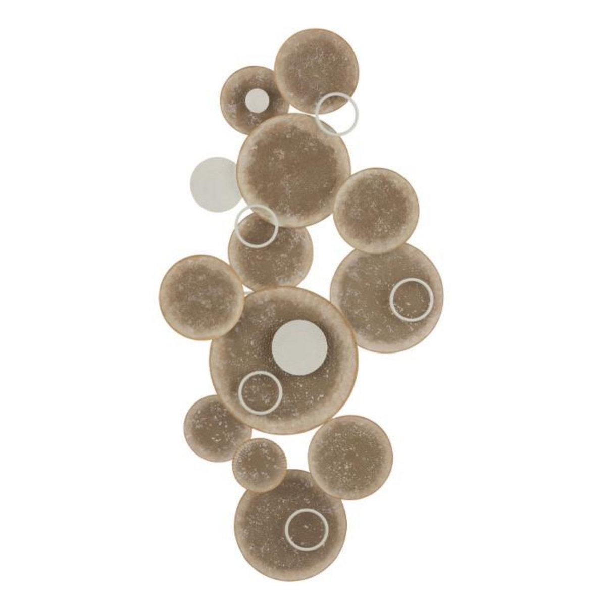 Paris Prix Décoration Murale en Métal  Cercles  119cm Marron
