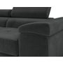 Voir la diapositive 3 : BEST MOBILIER Pablo - canapé droit 2 places avec têtières ajustables - en velours