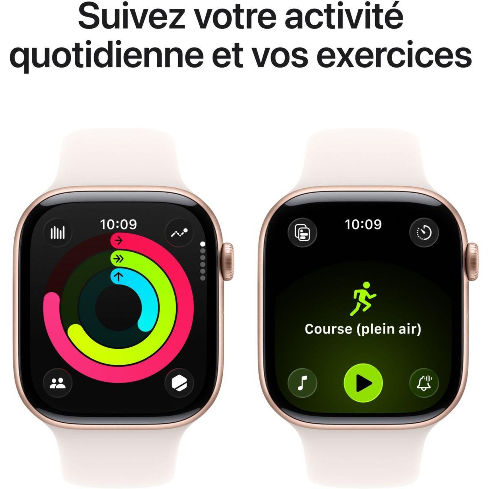 Voir la diapositive 4 : APPLE Montre connectée 42mm alu or rose serie 11 m/l cellular