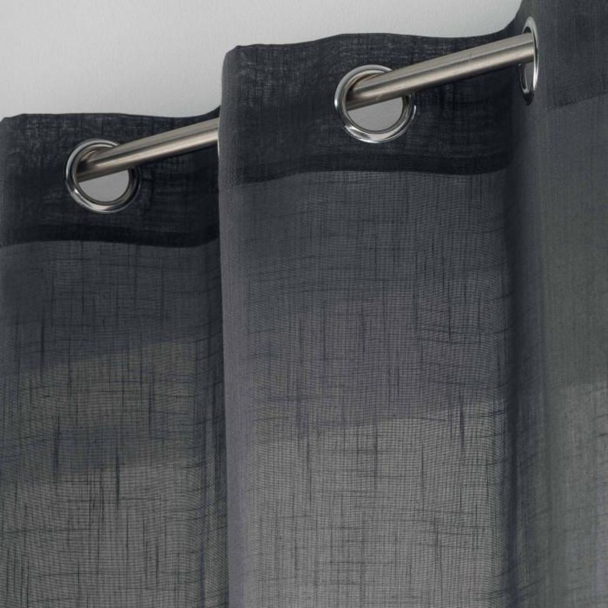 Paris Prix Rideau Voilage à Œillets  Zazy  140x240cm Anthracite