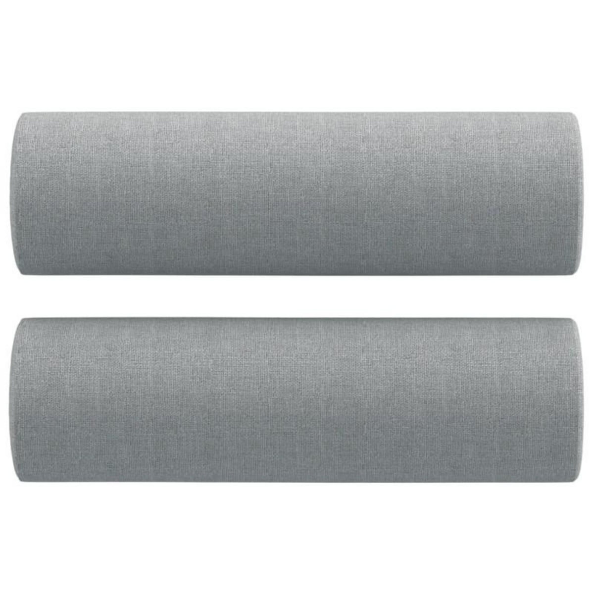 VIDAXL Canapé 2 places avec oreillers gris clair 120 cm tissu
