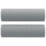 Voir la diapositive 6 : VIDAXL Canapé 2 places avec oreillers gris clair 120 cm tissu