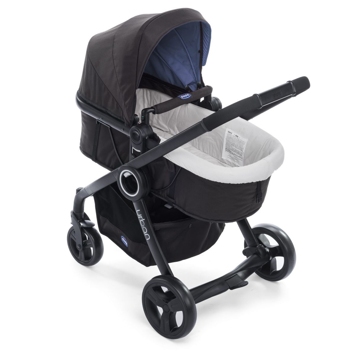 CHICCO Pack urban plus (poussette + nacelle transformable + auto-fix fast) Denim