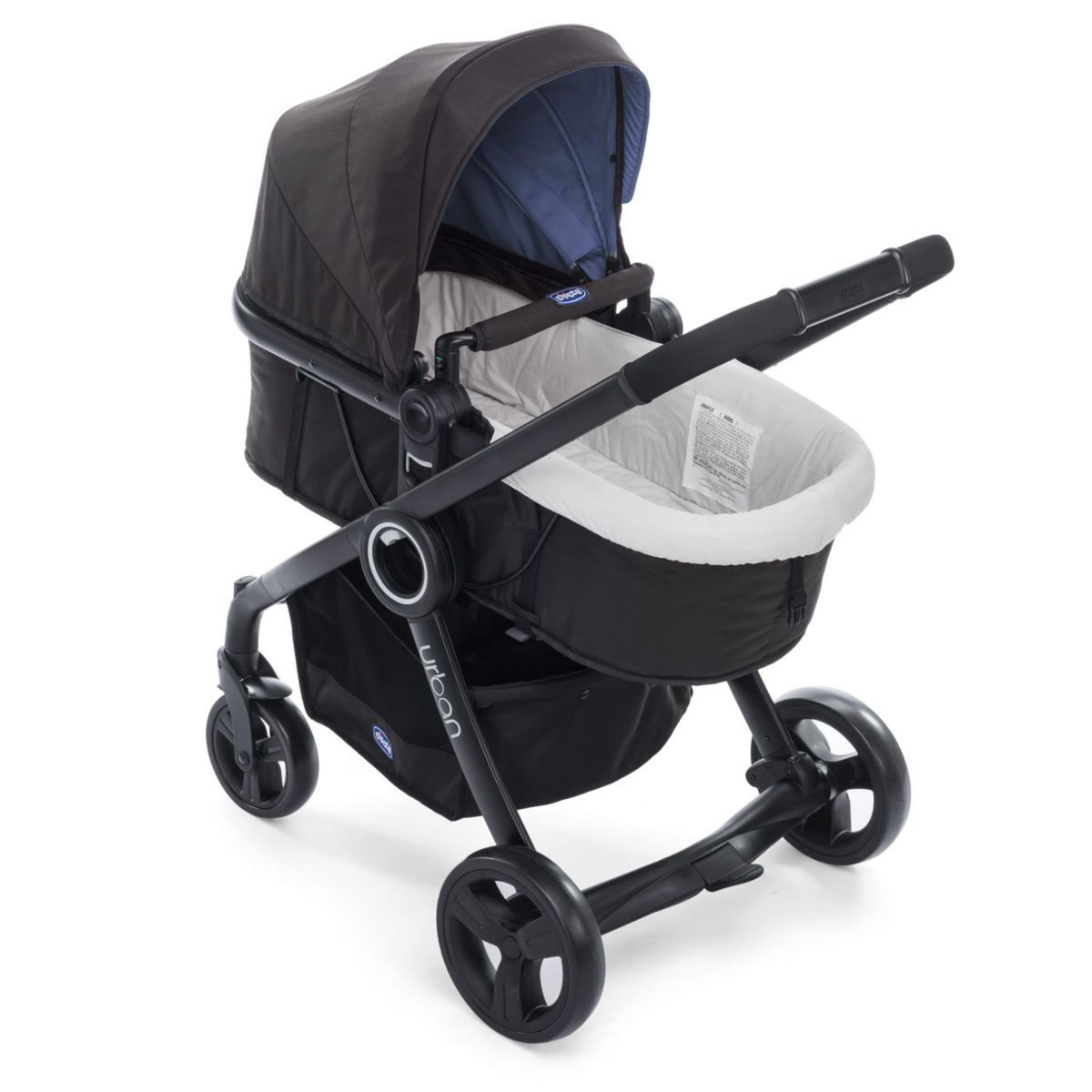 CHICCO Pack urban plus (poussette + nacelle transformable + auto-fix fast) Denim