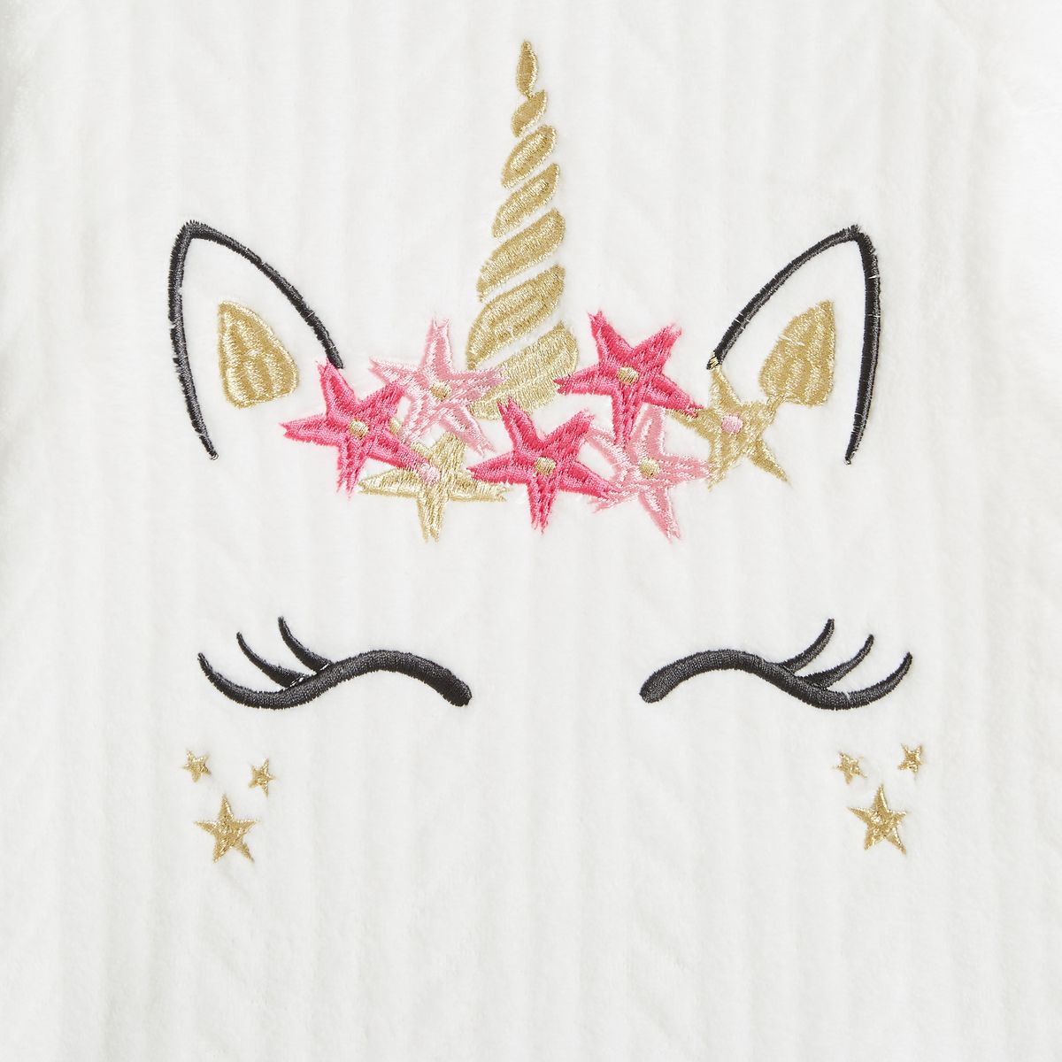 INEXTENSO Pyjama 2 pièces maille peluche fille - écru