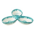 Paris Prix Service Apéritif en Céramique  Granada  24cm Bleu Aqua