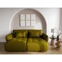 Voir la diapositive 1 : LISA DESIGN Thais - canapé droit 4 places avec double méridienne assise profonde en tissu texturé