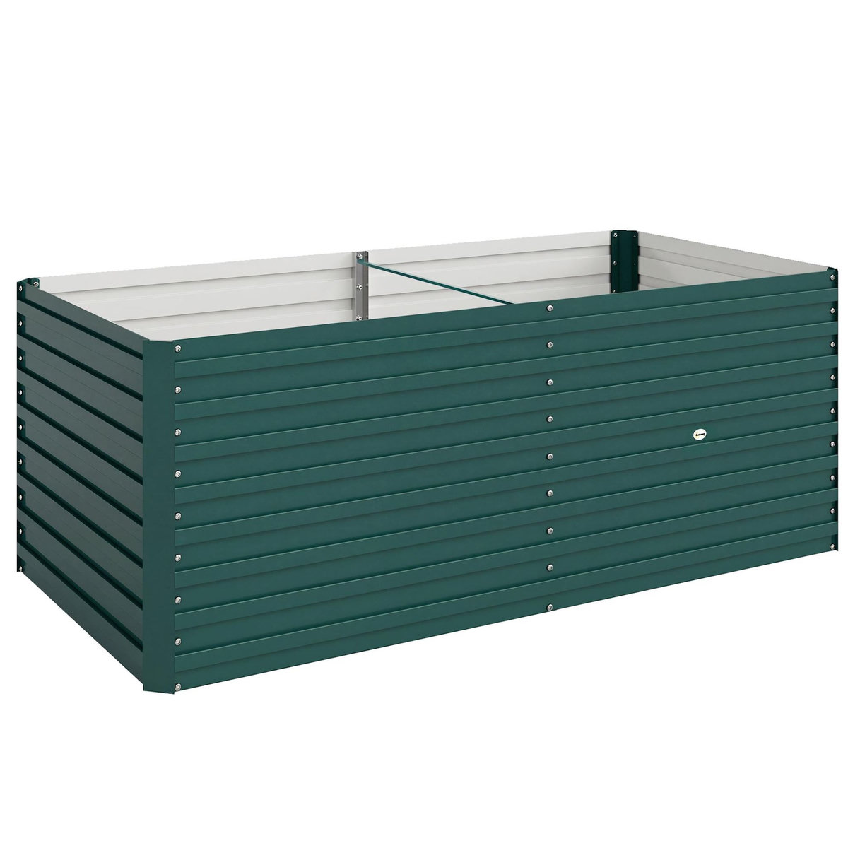 OUTSUNNY Carré potager jardinière dim. 160L x 80l x 60H cm tôle d'acier ondulée vert