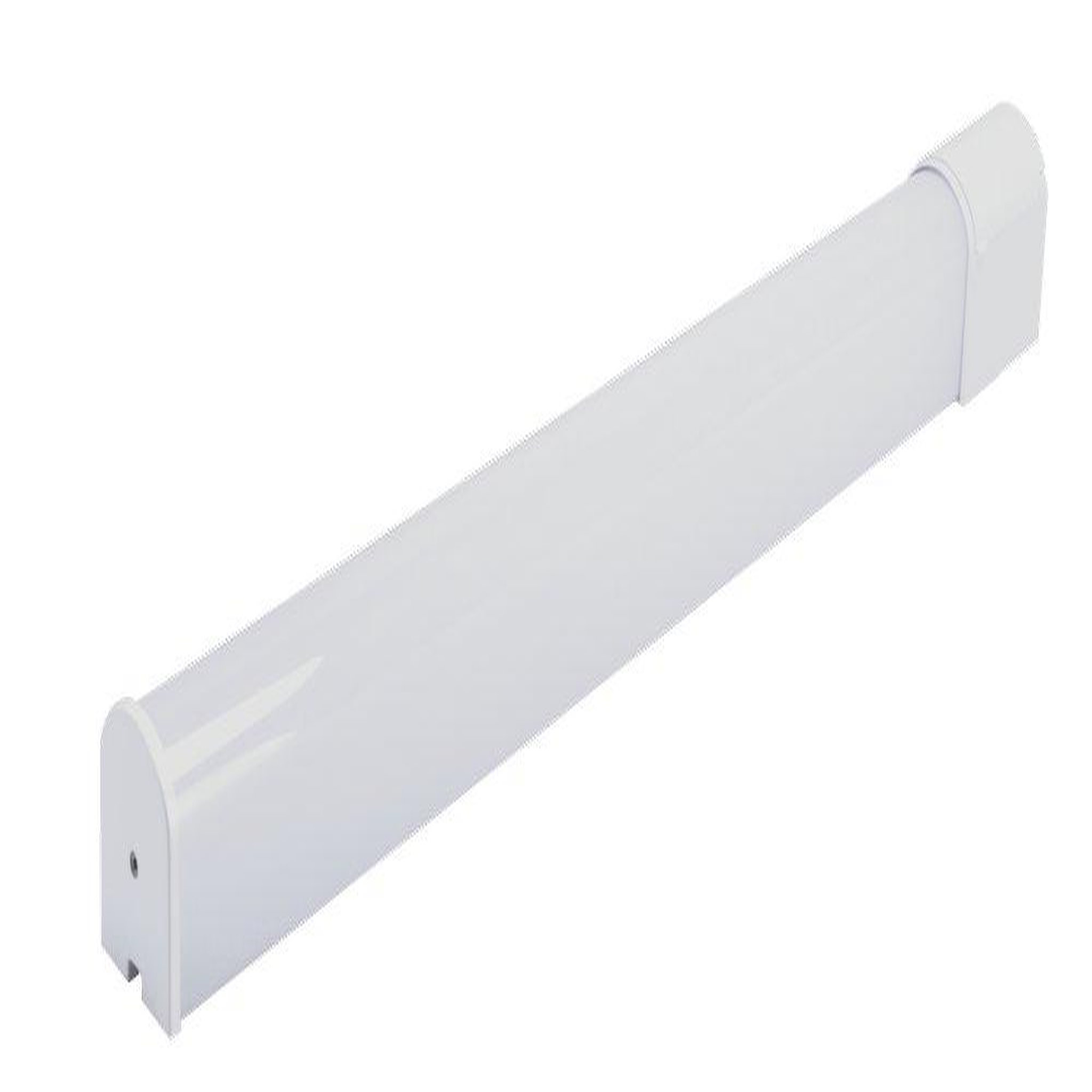 CENTRALE BRICO Reglette Salle de Bain KLIP 8W 900lm Interrupteur 1 Prise Blanc Neutre