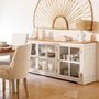 Voir la diapositive 5 : ATMOSPHERA Buffet 3 Portes en Bois  Olbia  180cm Blanc