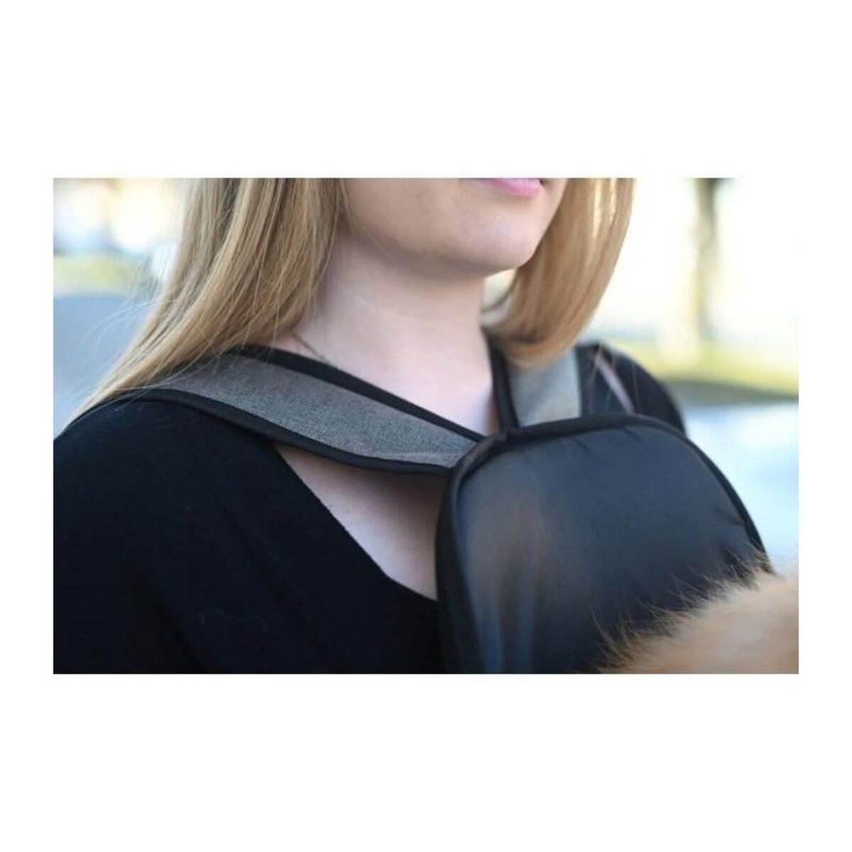 KERBL Sac transport avant - KERBL - Vacation - Gris/bleu - 31x24x38 cm