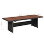 Voir la diapositive 5 : VIDAXL Table de jardin 240x90x74 cm Resine tressee et bois d'acacia