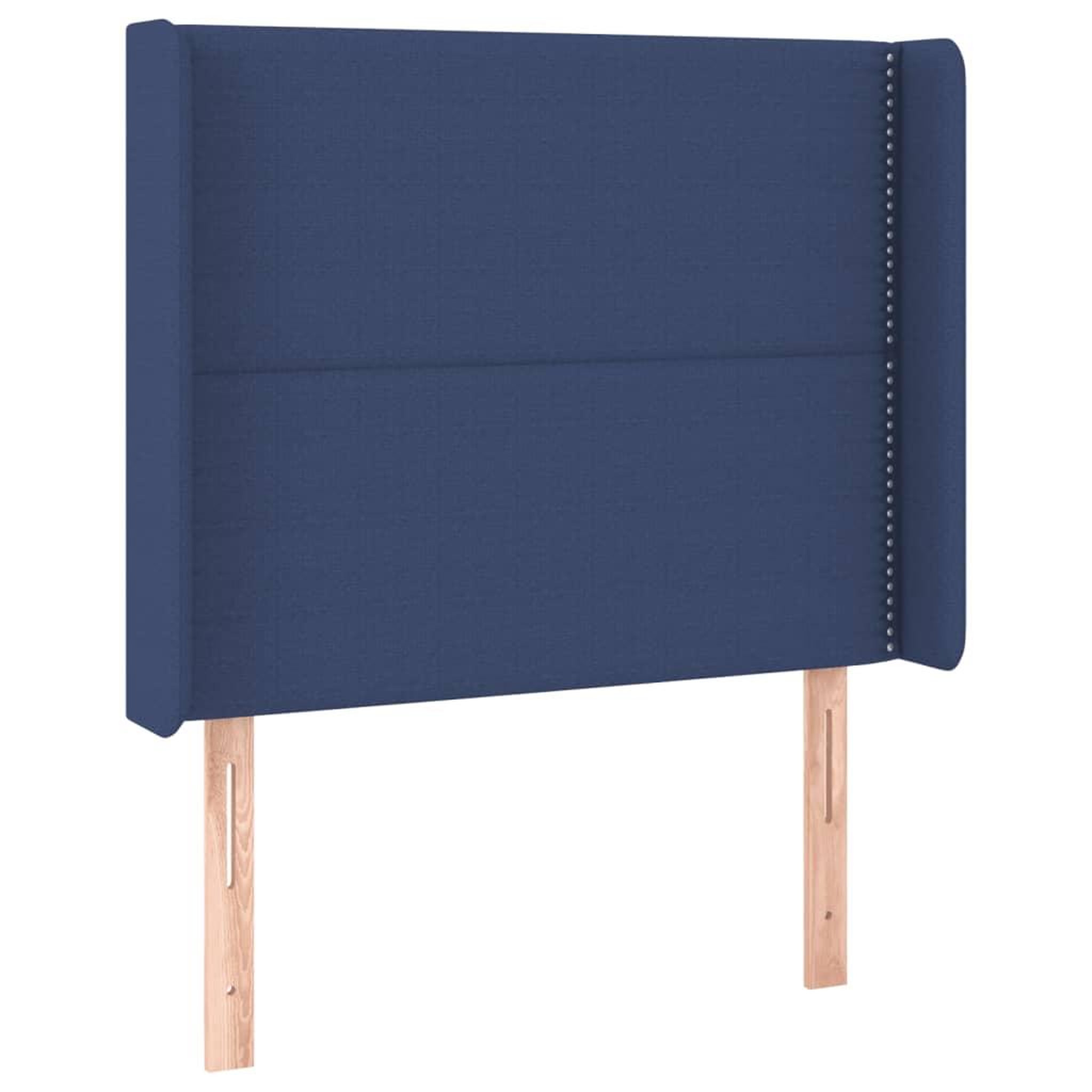 Voir la diapositive 3 : VIDAXL Tete de lit a LED Bleu 83x16x118/128 cm Tissu