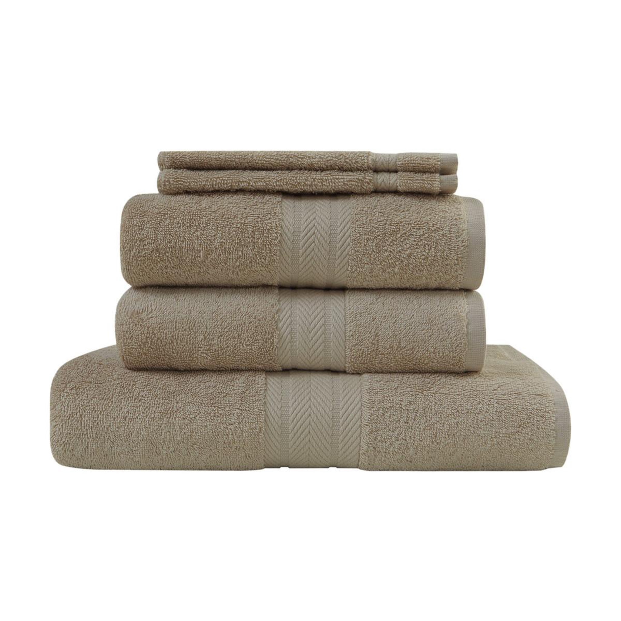 Voir la diapositive 1 : Sensei Maison Ensemble de bain 5 pièces (1 drap de bain + 2 serviettes de toilette + 2 gants) LUXURY