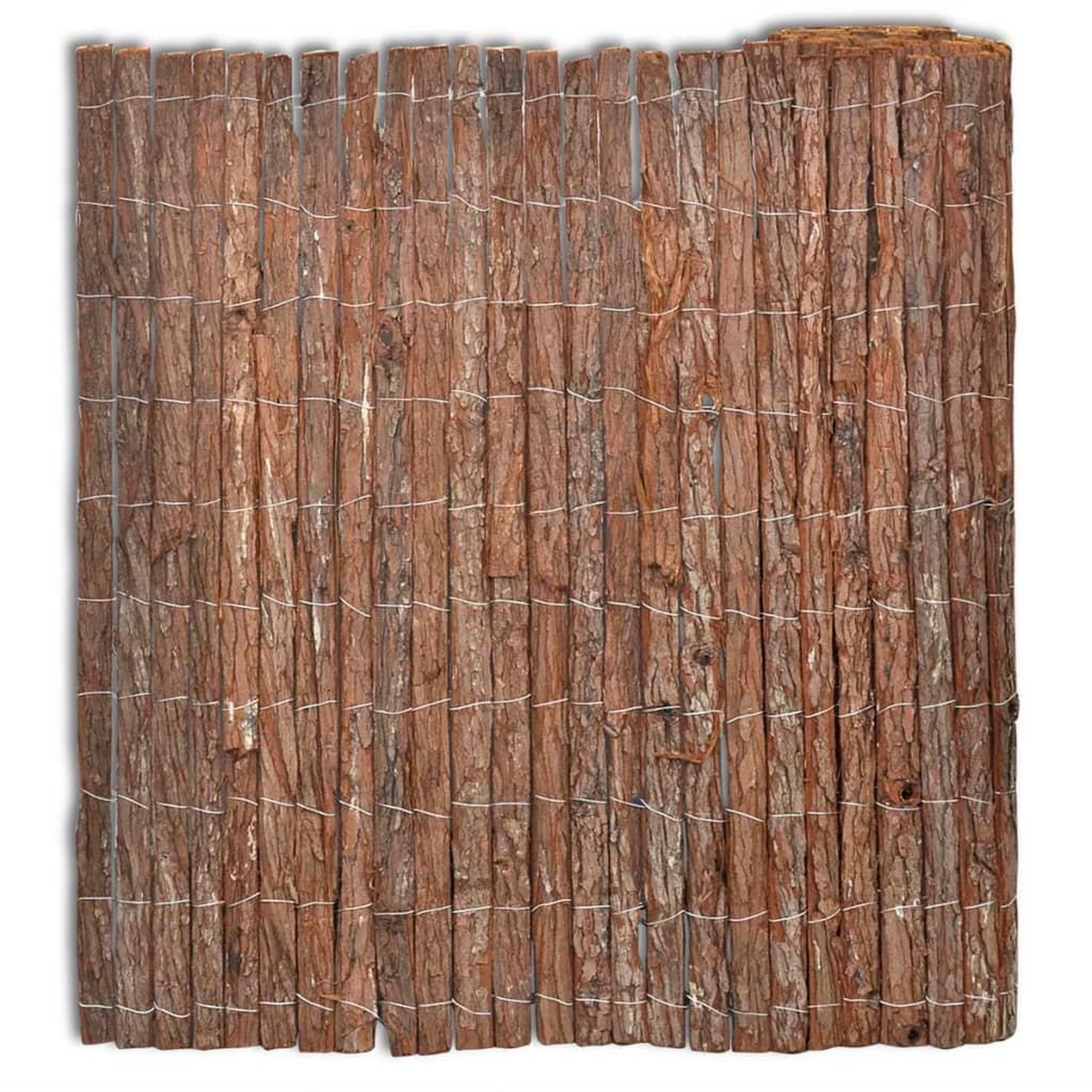 Voir la diapositive 1 : VIDAXL Cloture en ecorce 400 x 100 cm