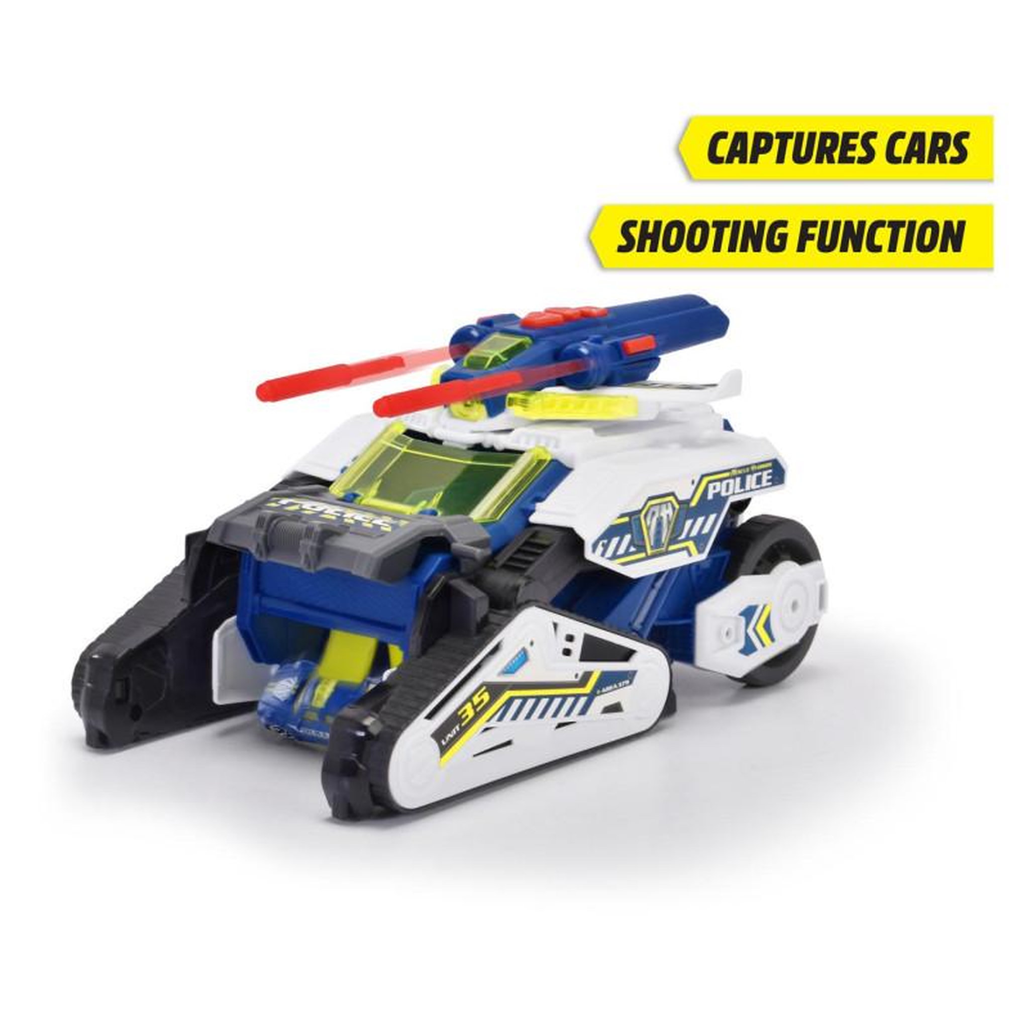 Voir la diapositive 3 : Dickie Dickie Police Bot Tank 203794001