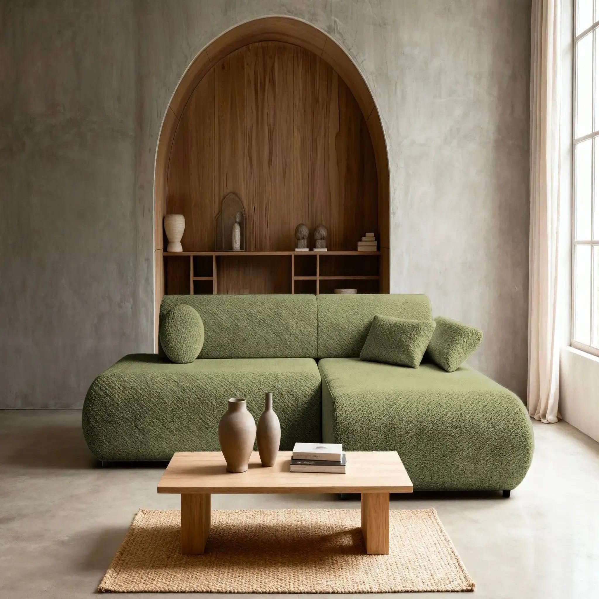 Voir la diapositive 6 : CASANOVA PARIS Levi - canapé d'angle convertible tissu lisse