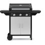 Voir la diapositive 2 : CAMPINGAZ Plancha gaz EX 3 noir 3 brûleurs sur chariot couvercle de cuissson, 60x35 cm