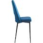Voir la diapositive 3 : Habitat et Jardin Lot de 2 Chaises en velours  Fedora  - Bleu foncé