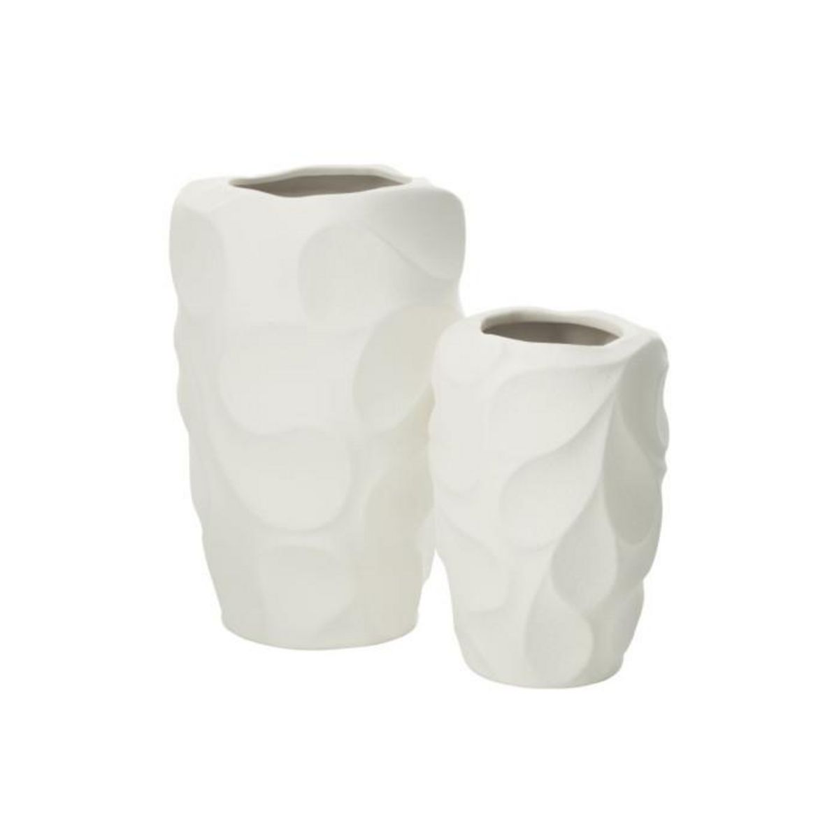 Paris Prix Vase Design en Argile  Mirena  43cm Blanc
