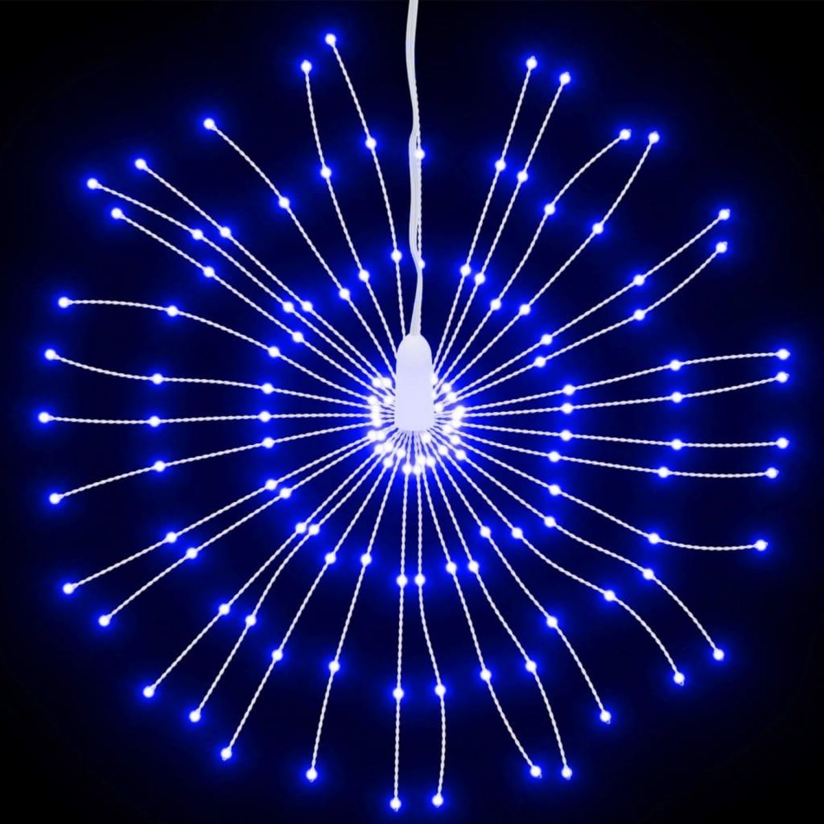 VIDAXL Etoile rayonnante de Noël 140 LED 8 pcs bleu 17 cm