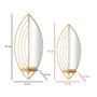 Voir la diapositive 6 : Paris Prix Lot de 2 Bougeoirs Muraux Miroirs  Leaf  41cm Or
