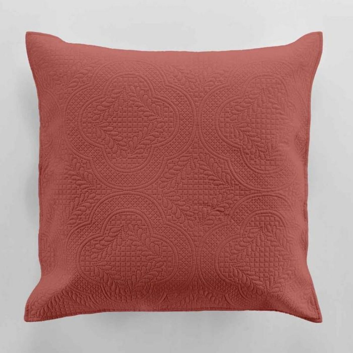 Paris Prix Housse de Coussin  Romane  60x60cm Terracotta