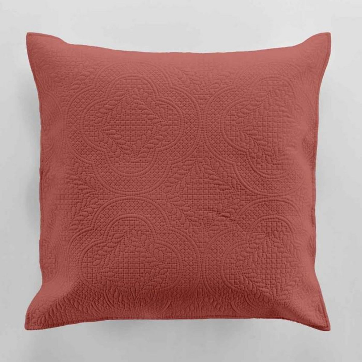 Paris Prix Housse de Coussin  Romane  60x60cm Terracotta