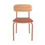 Voir la diapositive 5 : Rendez vous déco Lot de 2 chaises en bois clair et tissu bleu canard - Alba