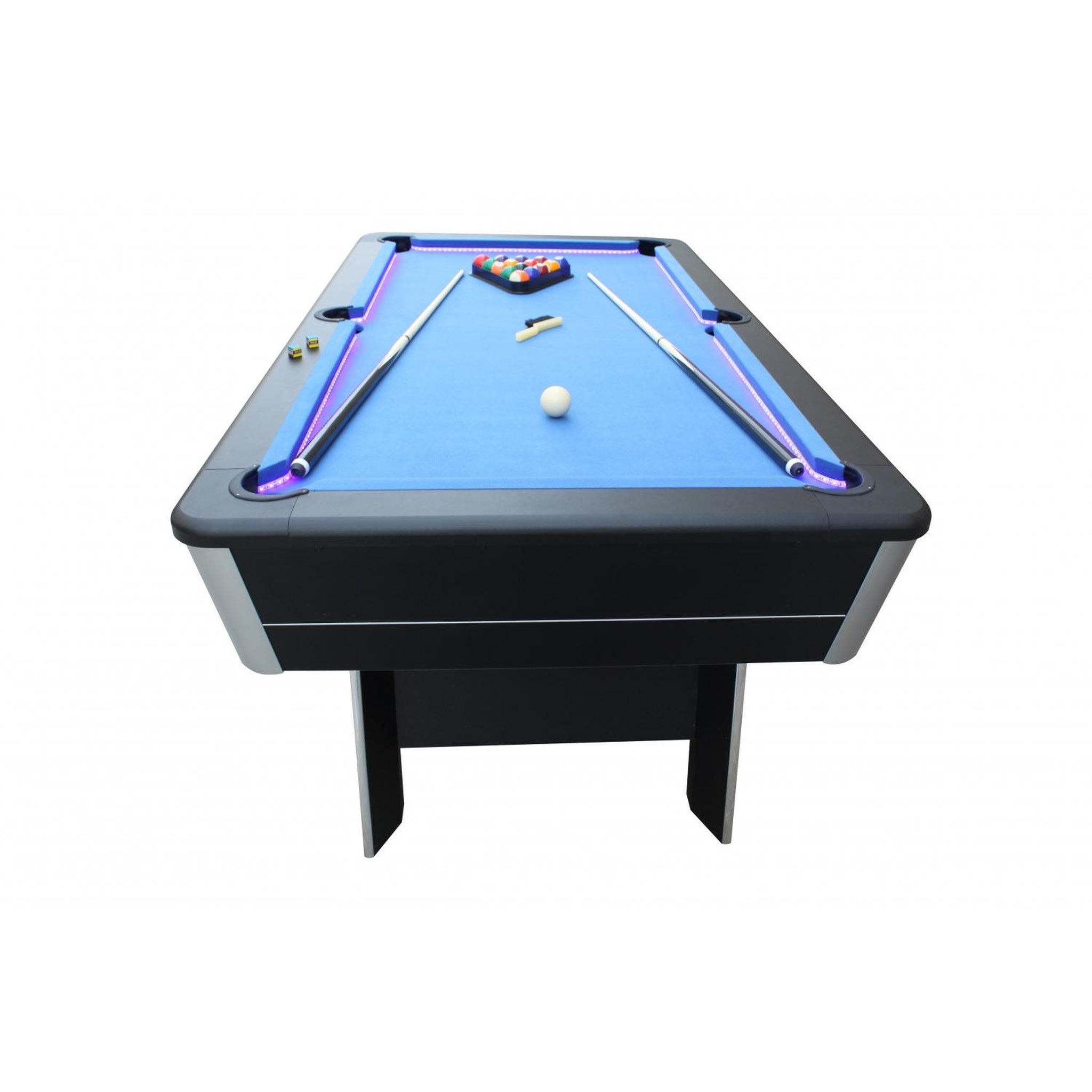 Voir la diapositive 2 : CONCEPT USINE Billard américain LED + Accessoires inclus VEGAS