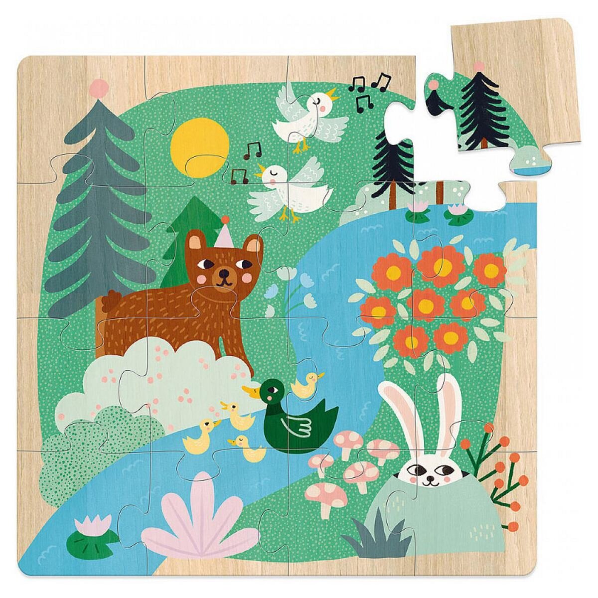 Vilac Coffret puzzles 3x16 pcs Animaux du monde