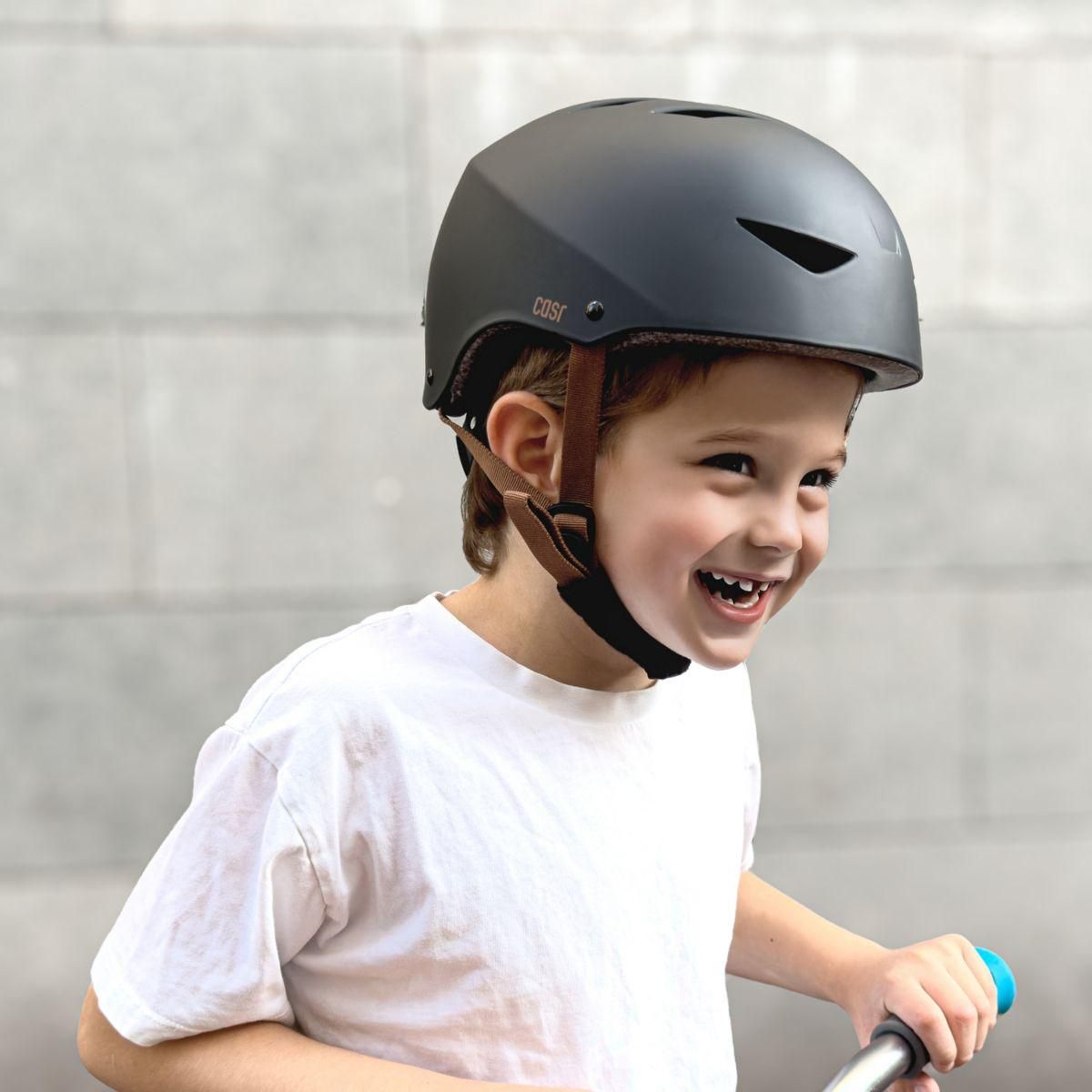 CASR Casque Classico noir et marron taille S