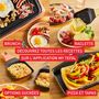 Voir la diapositive 5 : TEFAL Raclette 2 en 1 plancha Food & Co x8 RE651JF0