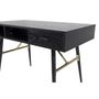 Voir la diapositive 3 : Paris Prix Bureau Design Avec Tiroir  Gold  110cm Noir