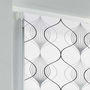 Voir la diapositive 2 : Paris Prix Store Enrouleur Tamisant  Lagune  45x180cm Blanc & Gris