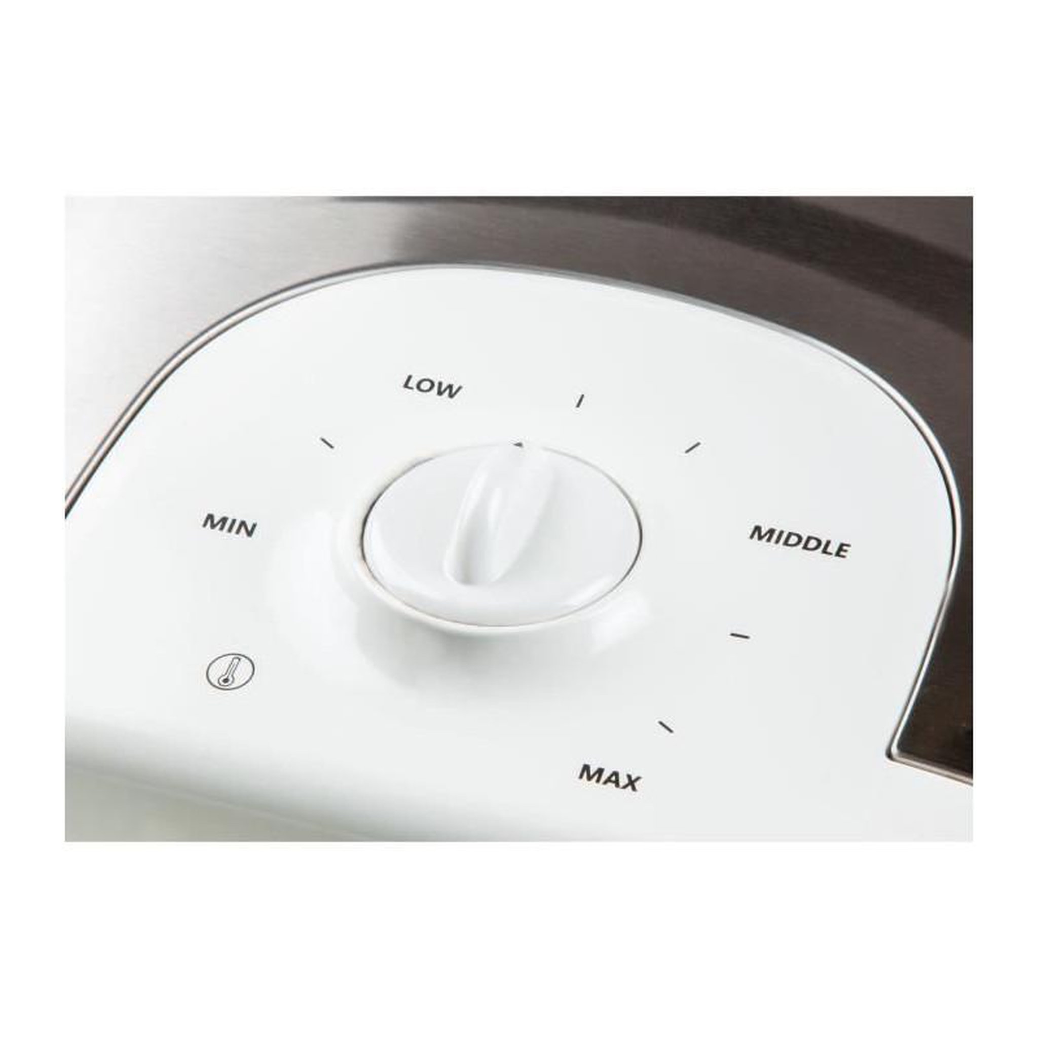 Voir la diapositive 3 : Domo DOMO DO9222W - Gaufrier - 900W - 4x7 cm - Revetement anti-adhesif - Thermostat reglable - Safety lock