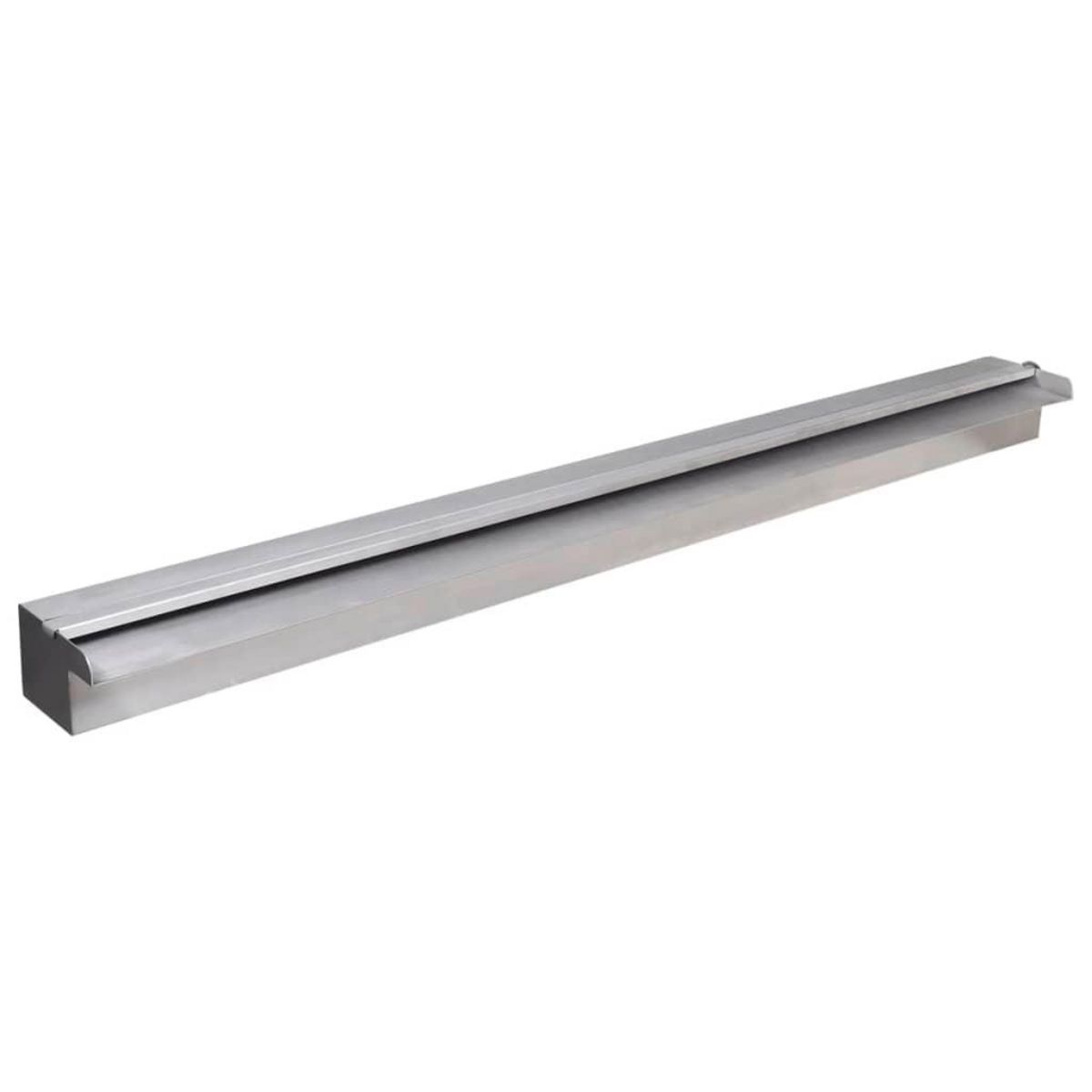 VIDAXL Lame d'eau rectangulaire a LED 90 cm en acier inoxydable pour piscine