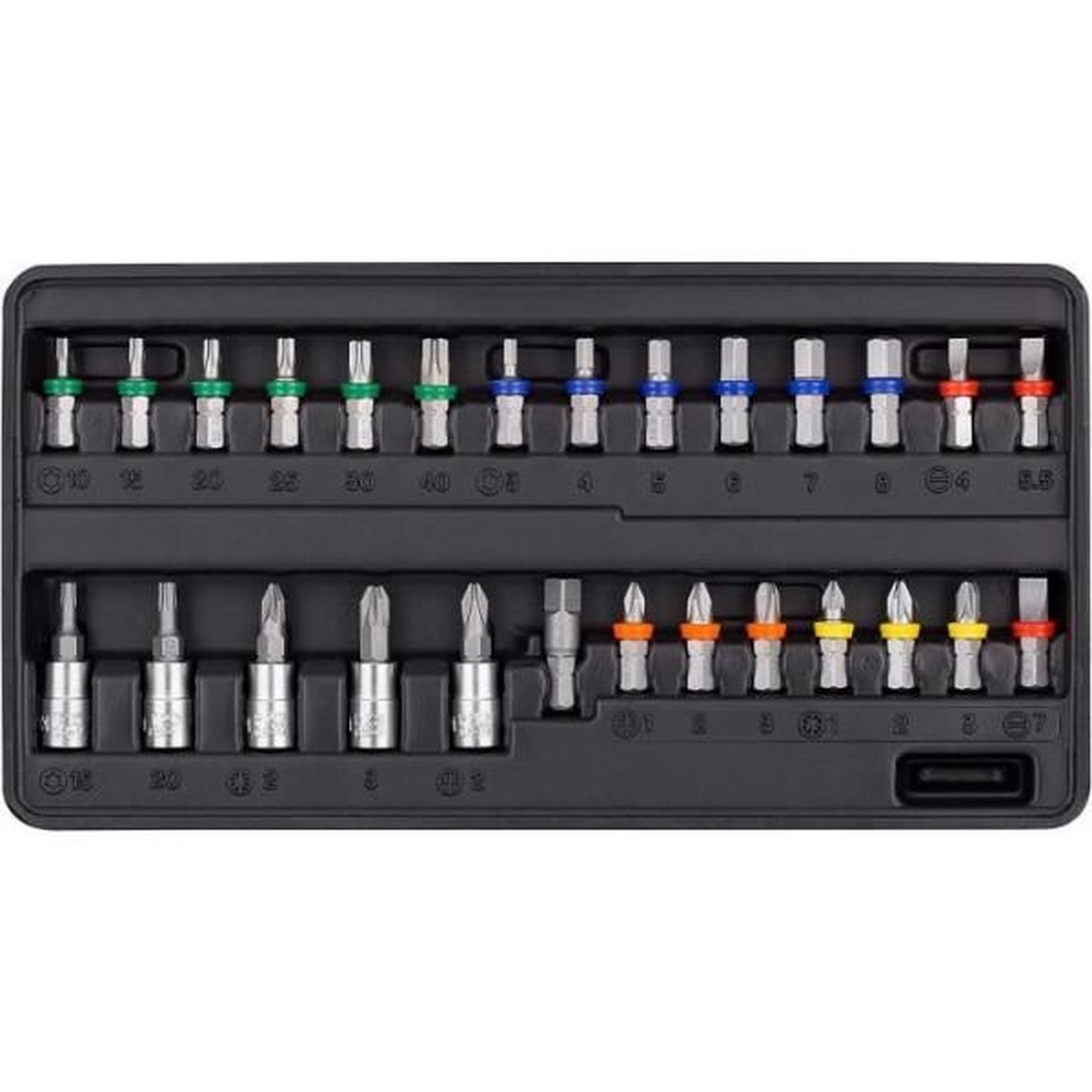 Voir la diapositive 3 : Coffret a clés et douilles CONNEX - 52 pieces - Chrome-vanadium