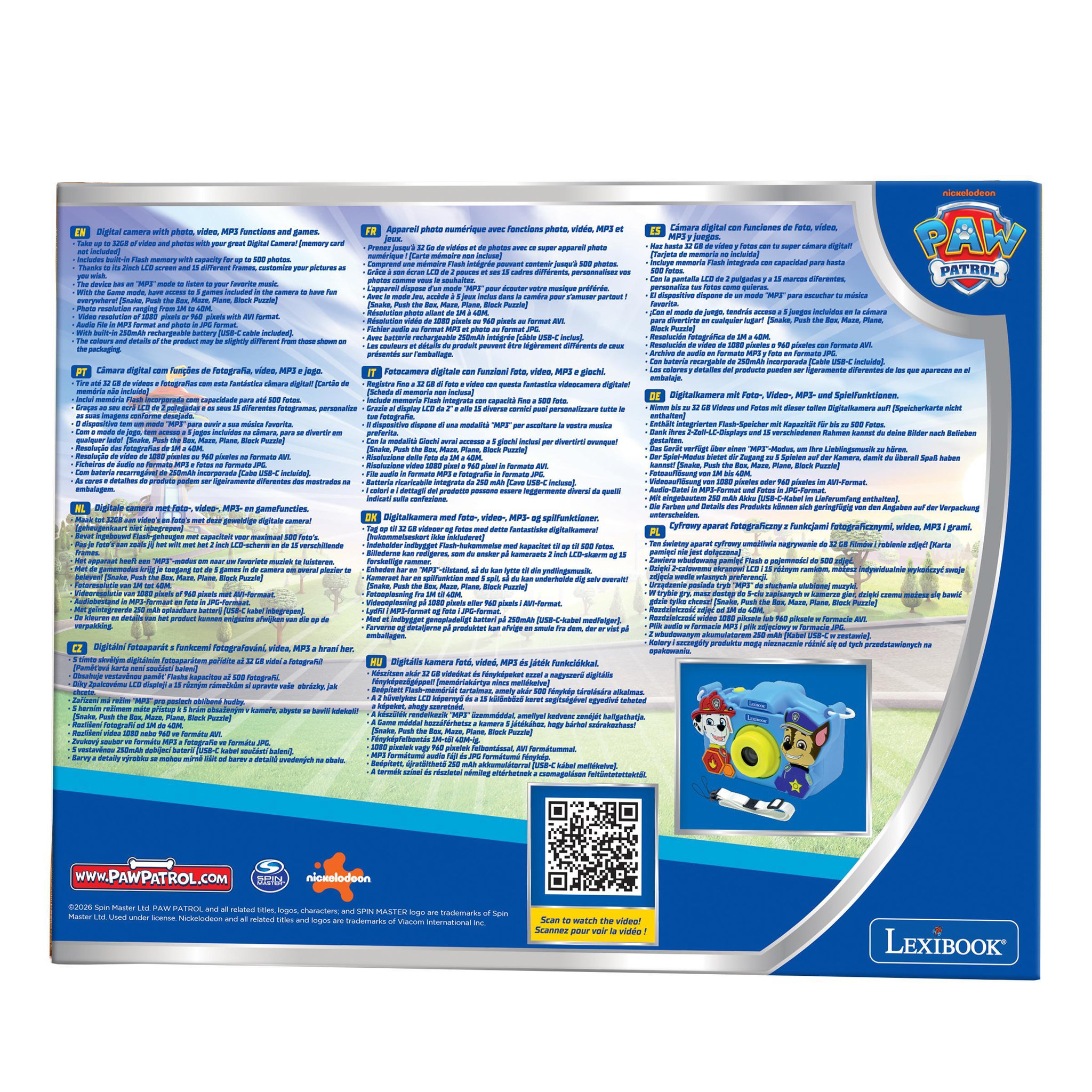 Voir la diapositive 5 : Lexibook Camera avec protection Pat' Patrouille