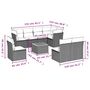 Voir la diapositive 6 : VIDAXL Salon de jardin avec coussins 9pcs melange beige resine tressee