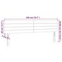 Voir la diapositive 6 : VIDAXL Tete de lit a LED Marron fonce 200x5x78/88 cm Tissu