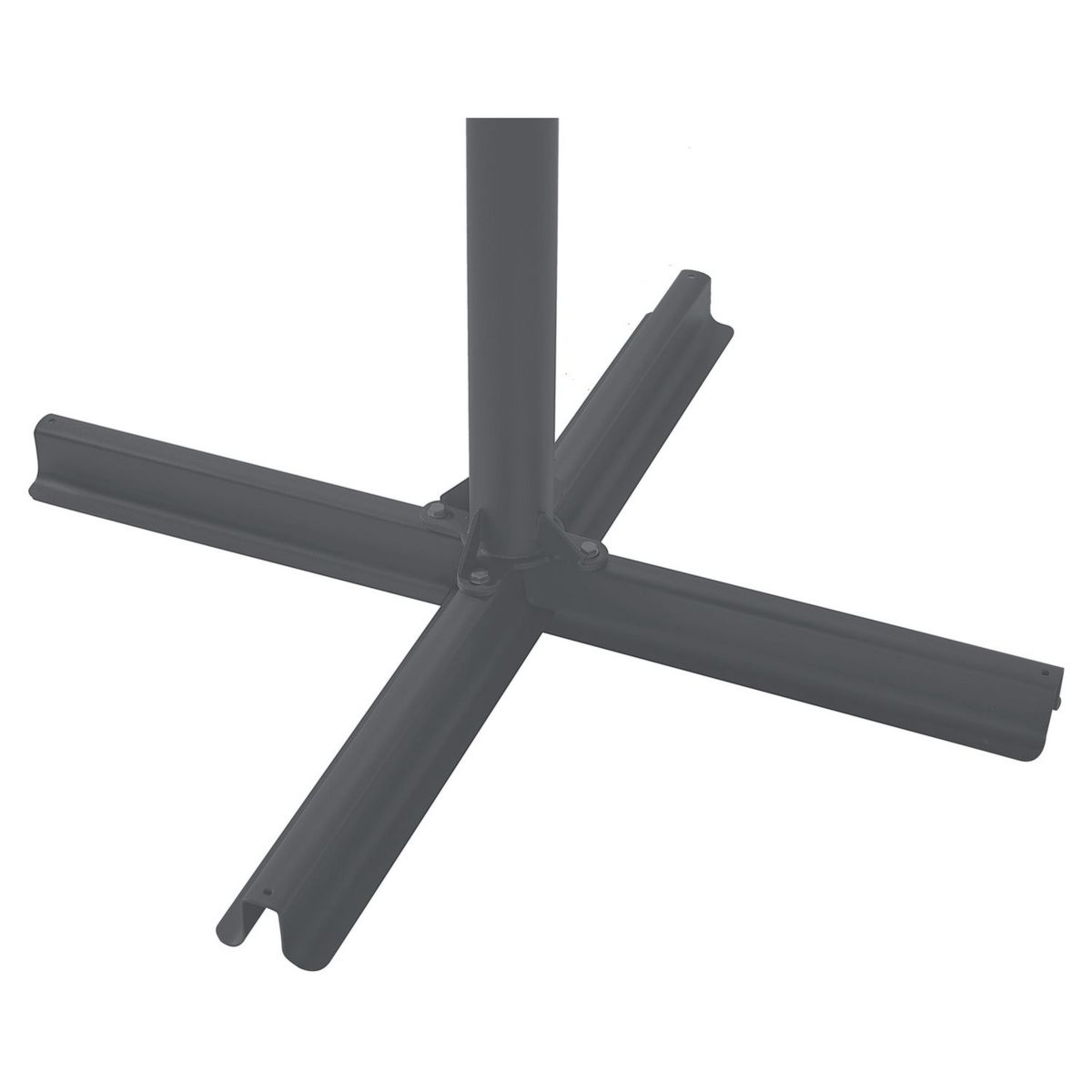 GARDENSTAR Parasol déporté rectangulaire gris argent IMERO 