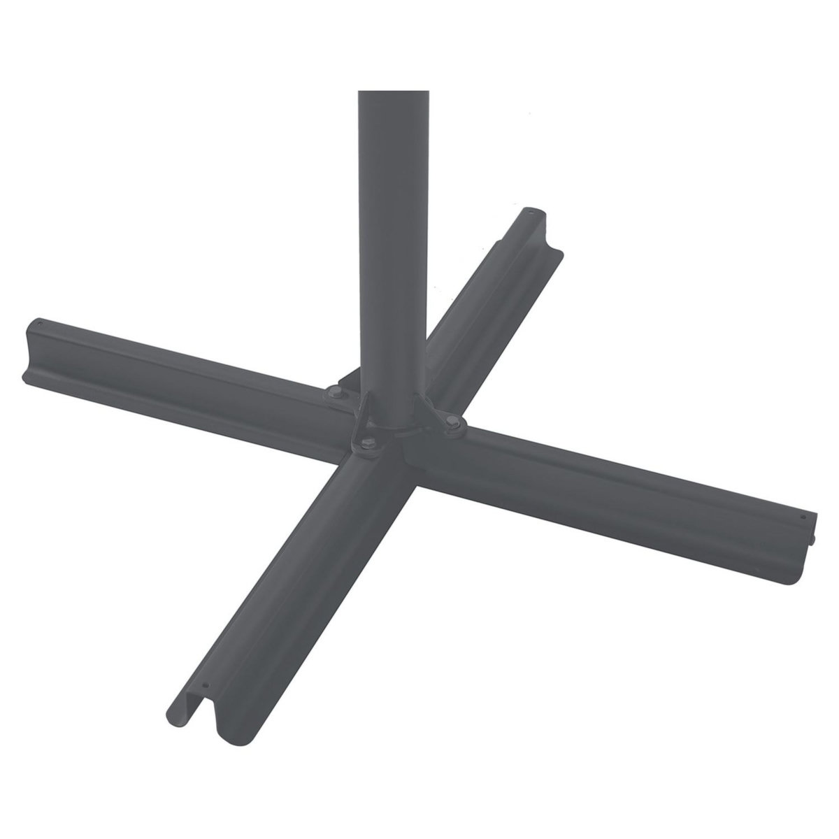 GARDENSTAR Parasol déporté rectangulaire gris argent IMERO 