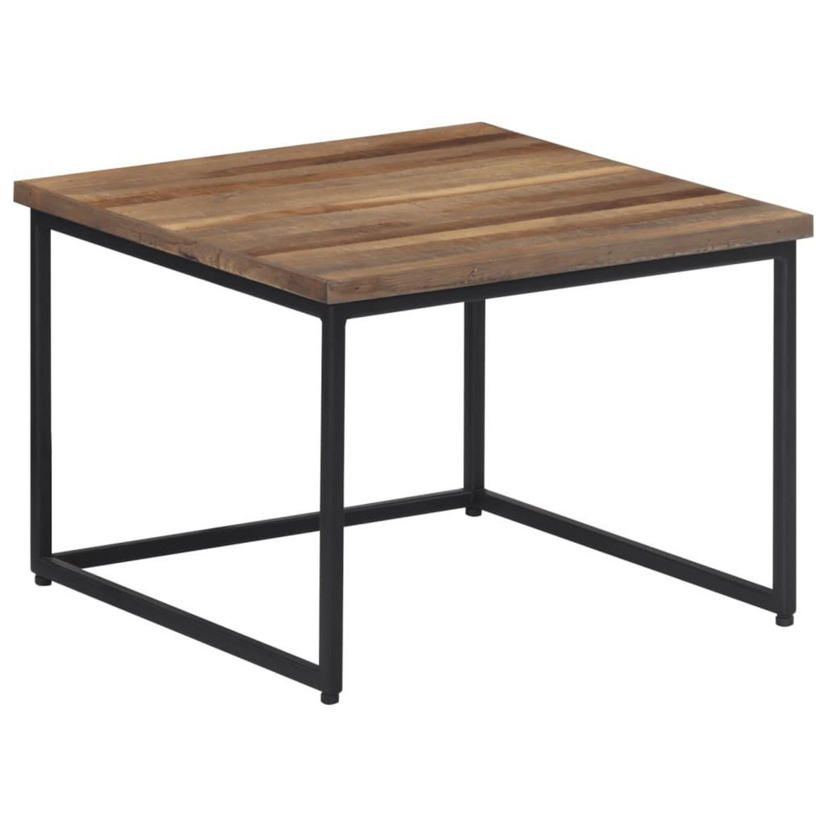 VIDAXL Tables basses gigognes 2 pcs bois massif de teck
