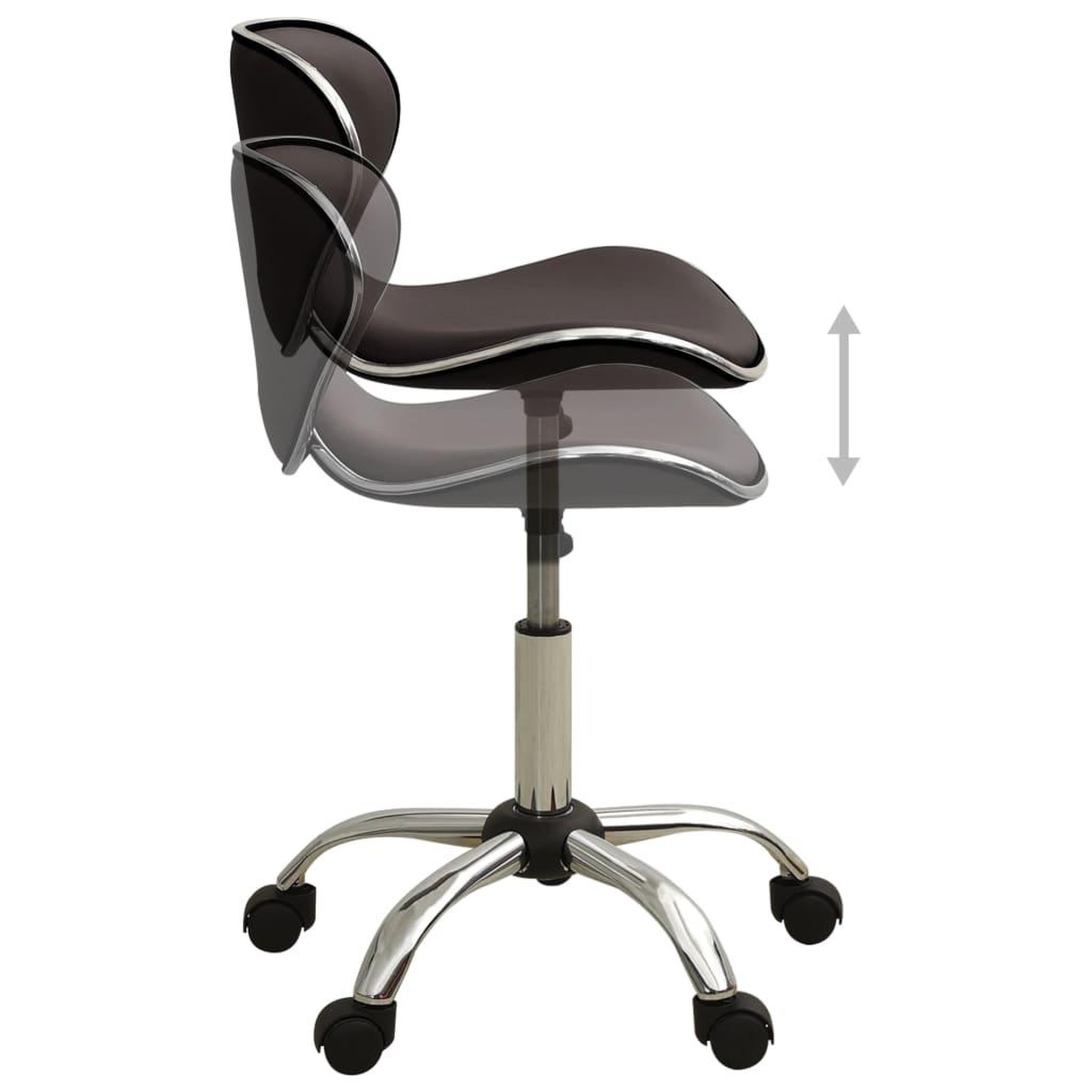 Voir la diapositive 4 : VIDAXL Chaise de bureau Marron Similicuir