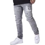 Project X Jean Slim  Homme Project X Paris TP21001. Coloris disponibles : Gris