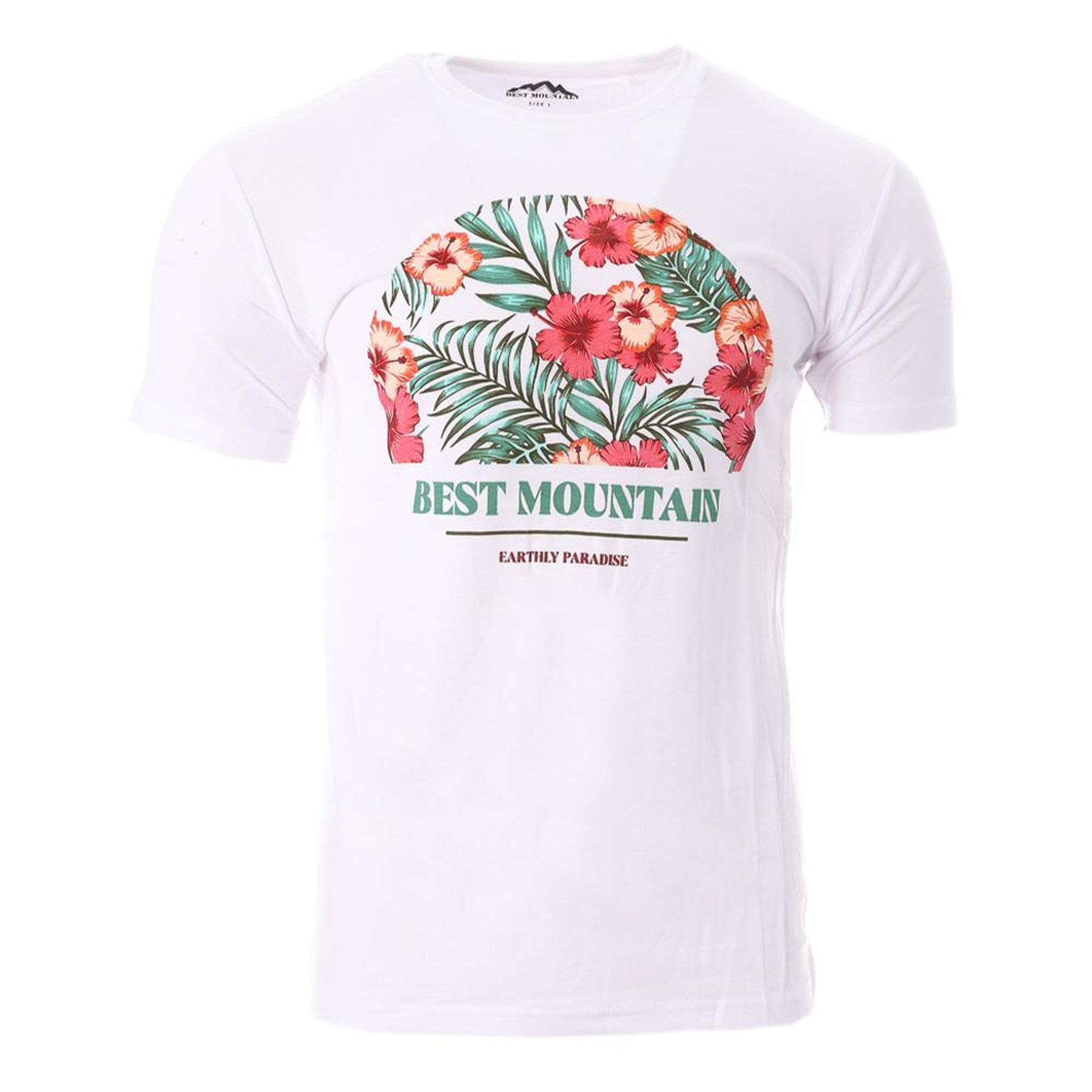 Voir la diapositive 1 : Best Mountain T-shirt Blanc Homme Best Mountain 1016
