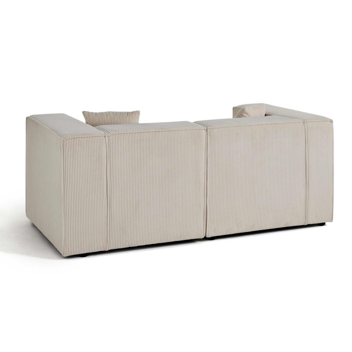 LISA DESIGN Arty - canapé modulable 2 places - en velours côtelé